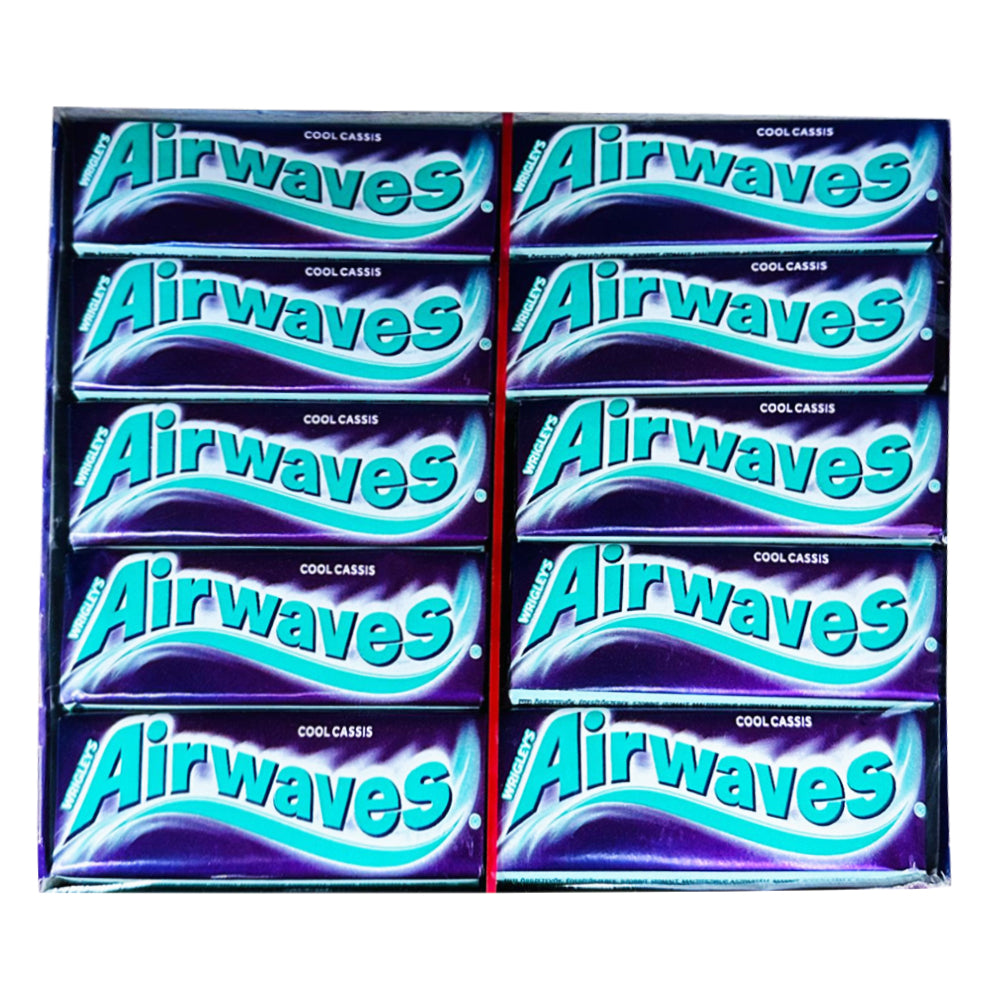 Wrigley's Airwaves Cool Cassis: Refreshing Sugar-Free Chewing Gum with Fruity Mint Flavor (30x14g)
