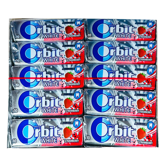 Wrigley's Orbit White Strawberry Sugarfree Chewing Gum (30 x 14 g)