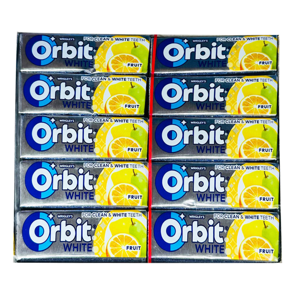 Orbit White Fruit Favoured Sugar Free Chewing Gum (30x14g)