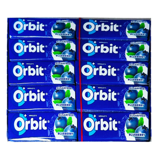 Wrigley's Orbit Blueberry: Sugarfree Gum with Delicious Blueberry Flavor (30x14g)