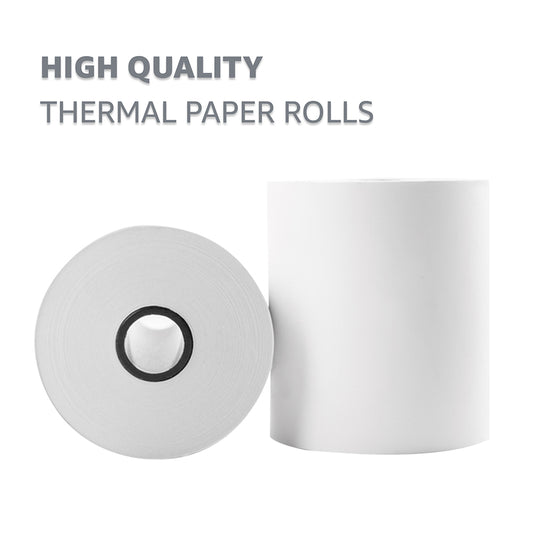 VIROSA Premium 80 x 80 mm Thermal Paper Till Receipt Rolls for EPOS Printers, POS Terminals, Cash Registers – High-Quality, BPA-Free Receipt Paper [Pack of 20]